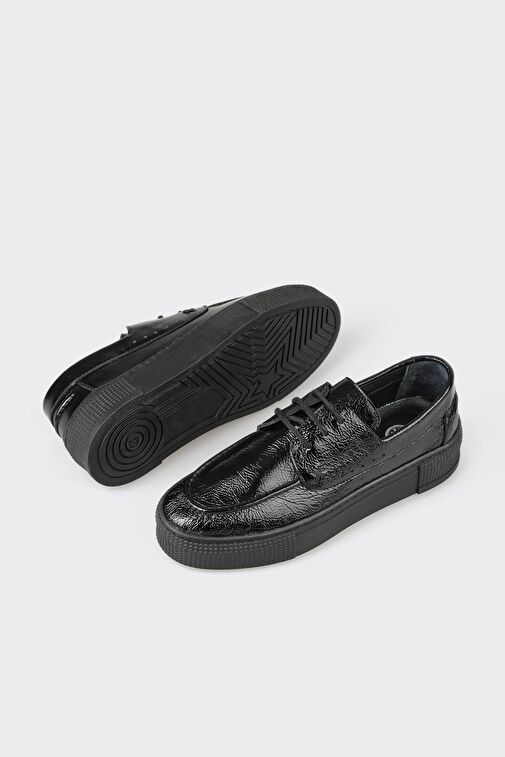 Elle Siyah Kadın Rugan Sneaker JEMINA-6-R - Görsel 6