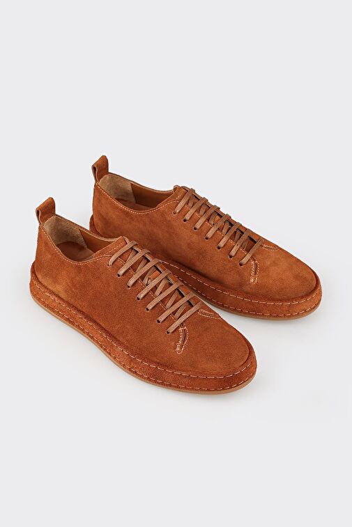 Taba Deri Erkek Günlük Ayakkabı - Görsel 3