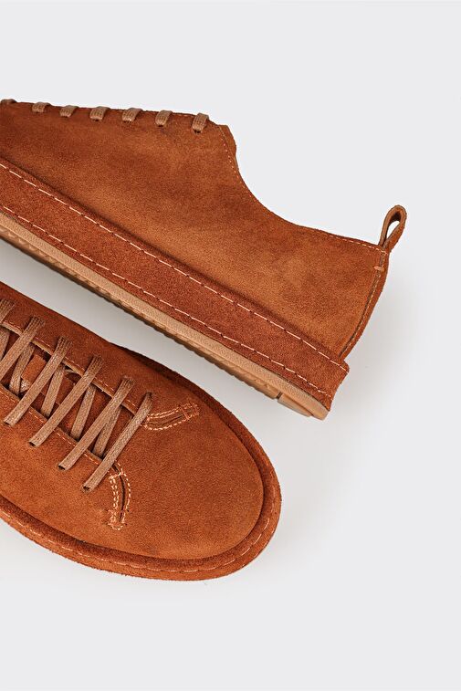 Taba Deri Erkek Günlük Ayakkabı - Görsel 6