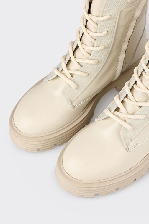 Bej Deri Kadın Günlük Bot - Görsel 5