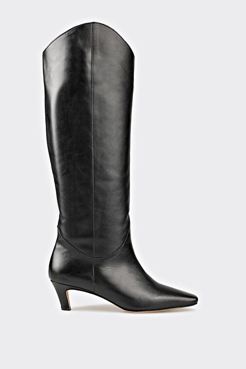 Elle Elle Siyah Deri Kadın Çizme Bot | Boyner Siyah - 2. görsel