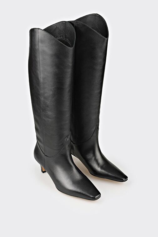 Elle Elle Siyah Deri Kadın Çizme Bot | Boyner Siyah - 3. görsel