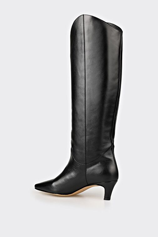 Elle Elle Siyah Deri Kadın Çizme Bot | Boyner Siyah - 4. görsel