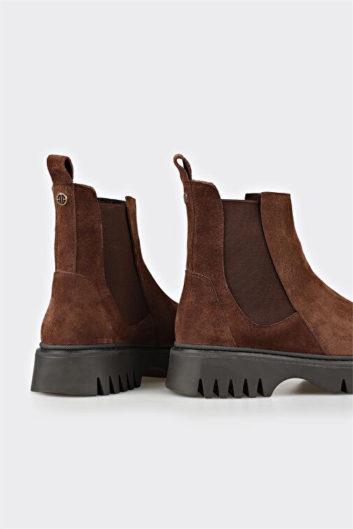 Kahve Deri Kadın Günlük Bot - Görsel 5