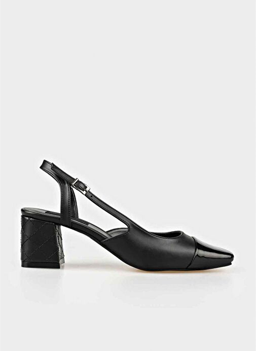 Siyah Kadın Topuklu Ayakkabı - Görsel 2
