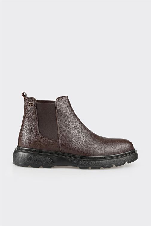 Kahve Deri Erkek Günlük Bot - Görsel 2