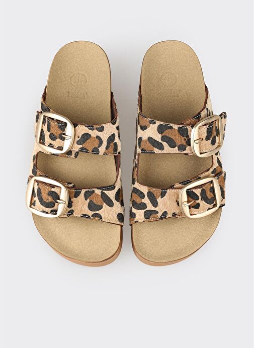 Taba Deri Kadın Terlik - Görsel 5