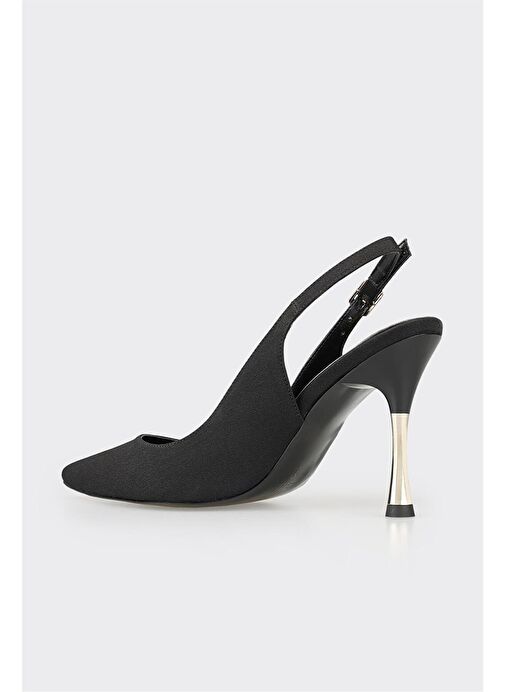 Siyah Kadın Topuklu Ayakkabı - Görsel 4