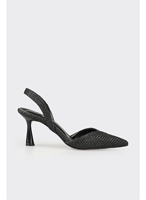 Siyah Kadın Topuklu Ayakkabı - Görsel 2