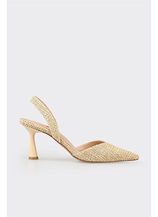 Naturel Kadın Topuklu Ayakkabı - Görsel 2