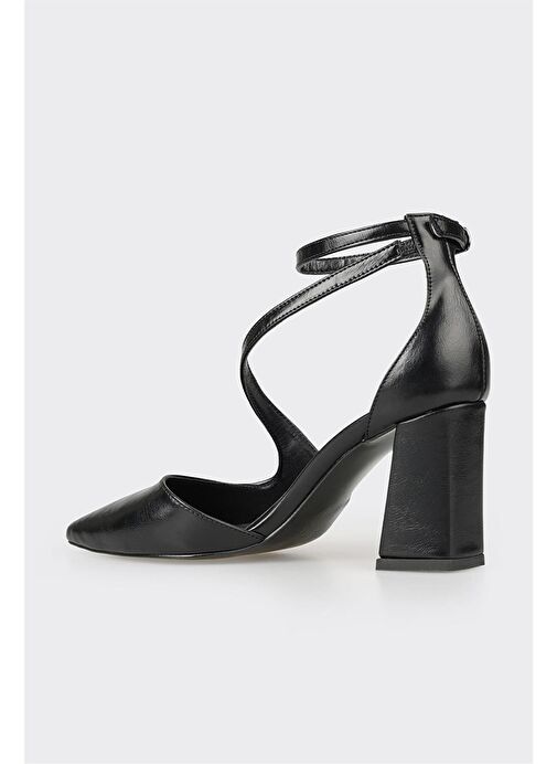 Siyah Kadın Topuklu Ayakkabı - Görsel 4