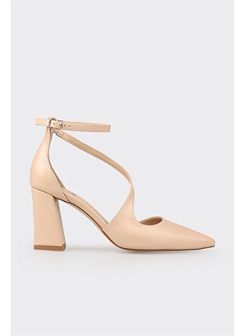 Naturel Kadın Topuklu Ayakkabı - Görsel 2