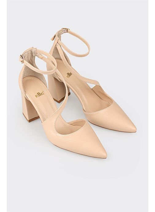 Naturel Kadın Topuklu Ayakkabı - Görsel 3