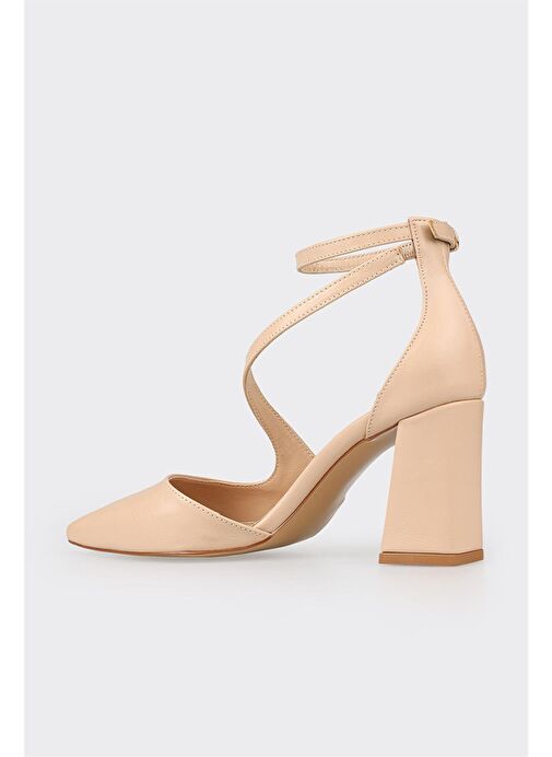 Naturel Kadın Topuklu Ayakkabı - Görsel 4