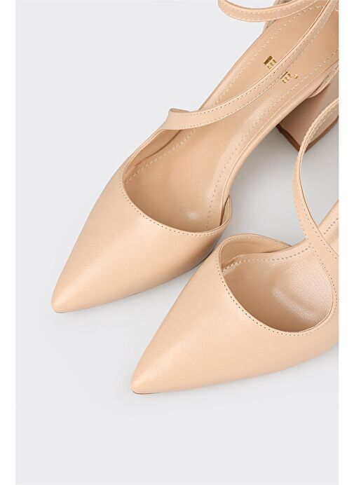 Naturel Kadın Topuklu Ayakkabı - Görsel 5
