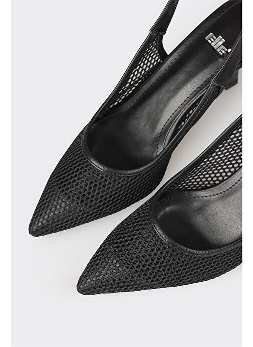 Siyah Kadın Topuklu Ayakkabı - Görsel 5