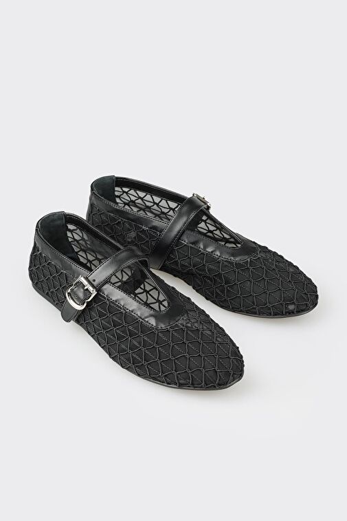 Elle Siyah Kadın Günlük Ayakkabı SUBADA - Görsel 3