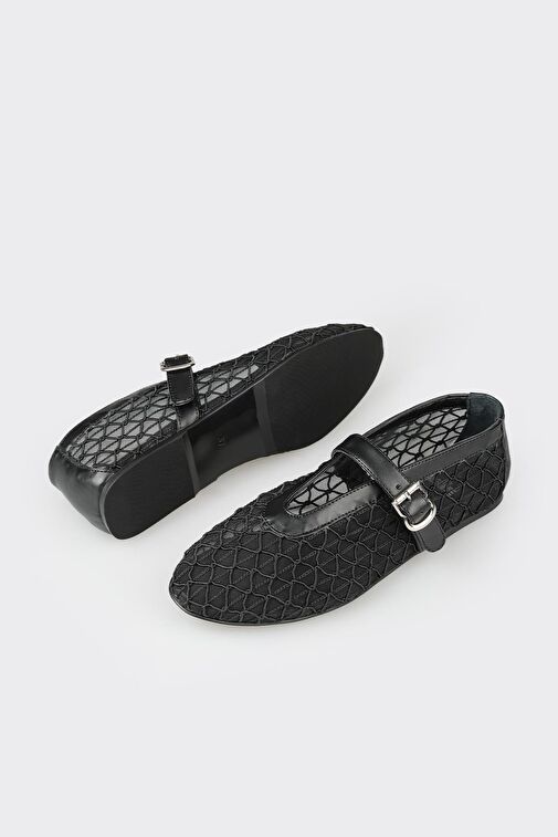 Elle Siyah Kadın Günlük Ayakkabı SUBADA - Görsel 4