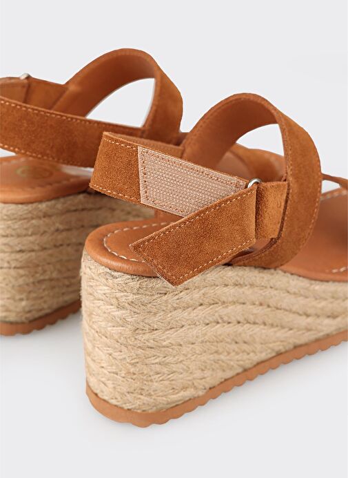 Taba Deri Kadın Espadril - Görsel 5