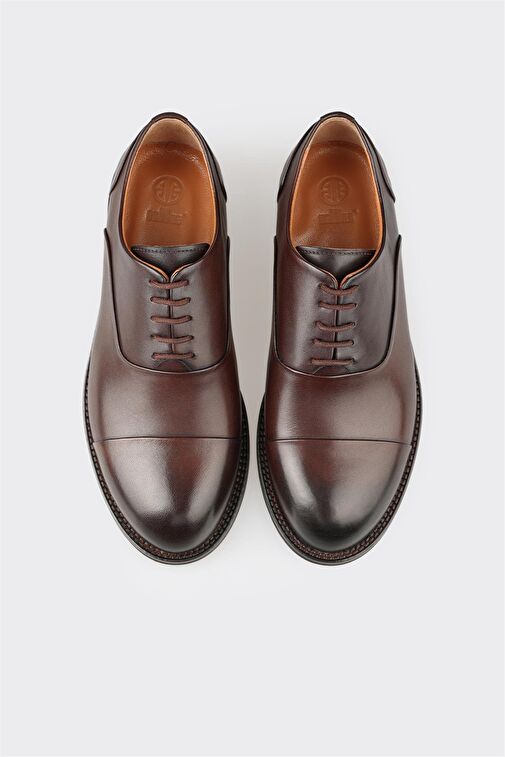 Elle Kahverengi Erkek Deri Klasik Ayakkabı GOFEG-K - Görsel 5