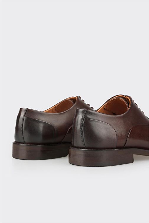 Elle Kahverengi Erkek Deri Klasik Ayakkabı GOFEG-K - Görsel 6