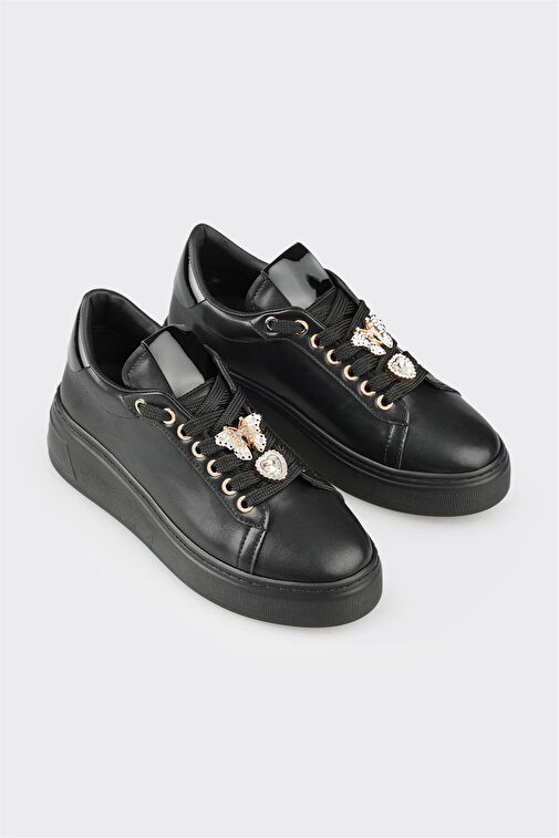 Siyah Kadın Spor Ayakkabı - Görsel 3