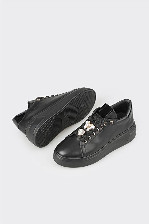 Siyah Kadın Spor Ayakkabı - Görsel 4