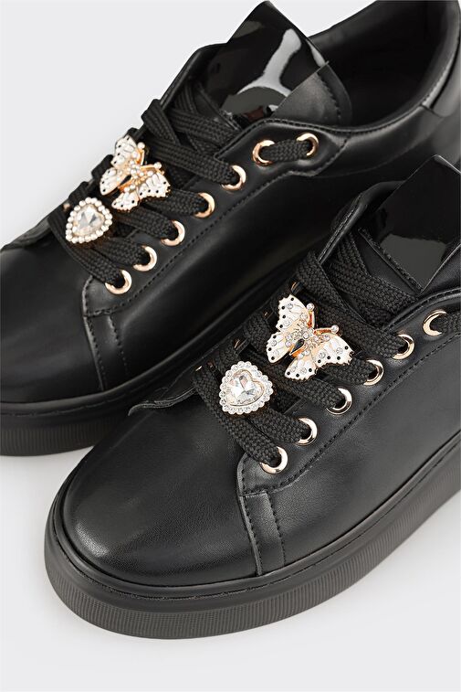 Siyah Kadın Spor Ayakkabı - Görsel 6