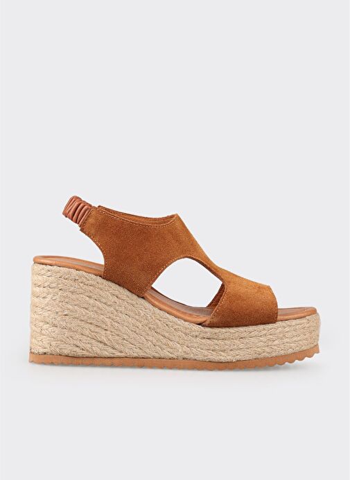 Taba Deri Kadın Espadril - Görsel 2