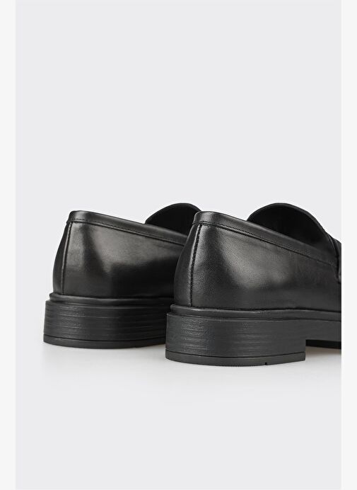 Elle Siyah Kadın Deri Günlük Ayakkabı CEGOVEN - Görsel 9