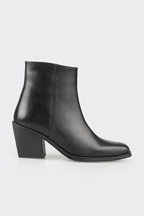 Elle Elle Siyah Kadın Deri Kovboy Çizmesi LEVU Bot | Boyner Siyah - 2. görsel