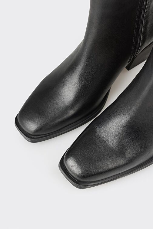 Elle Elle Siyah Kadın Deri Kovboy Çizmesi LEVU Bot | Boyner Siyah - 5. görsel