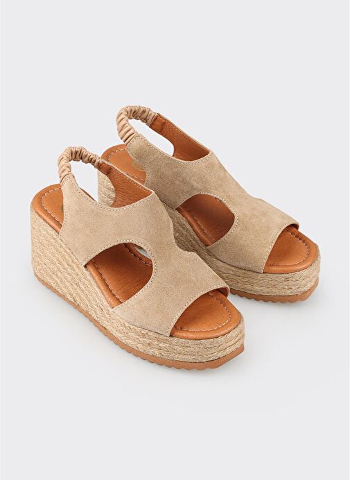 Naturel Deri Kadın Espadril - Görsel 3