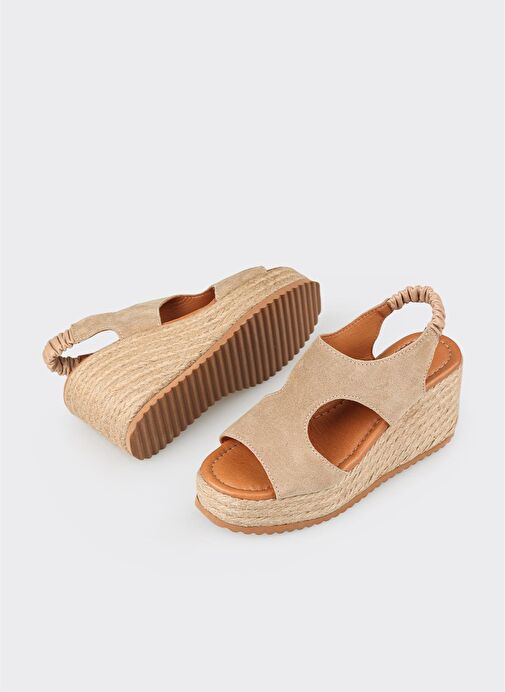 Naturel Deri Kadın Espadril - Görsel 4