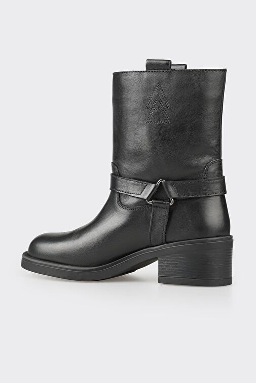 Elle Elle Siyah Deri Kadın Günlük Bot | Boyner Siyah - 4. görsel