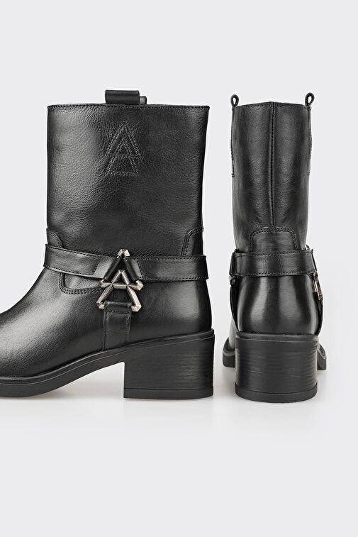 Elle Elle Siyah Deri Kadın Günlük Bot | Boyner Siyah - 5. görsel