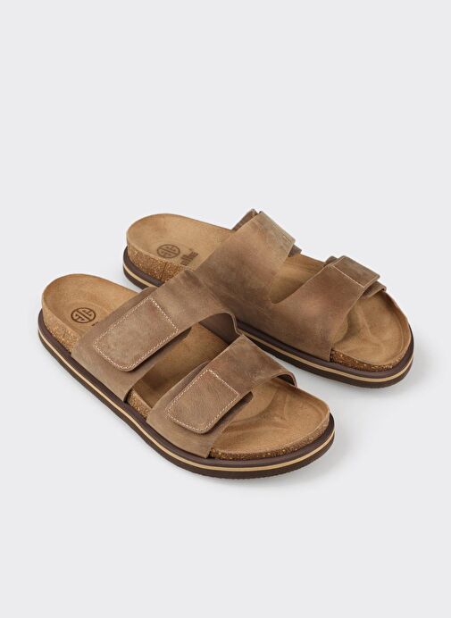 Vizon Deri Erkek Terlik - Görsel 3