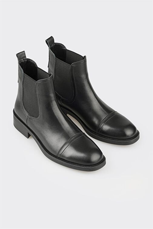 Elle Elle Siyah Deri Kadın Günlük Bot | Boyner Siyah - 3. görsel