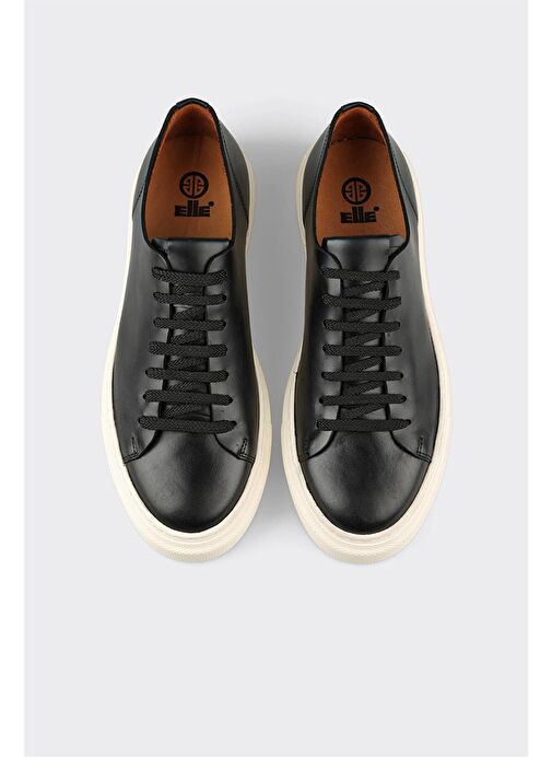 Elle Siyah Erkek Deri Sneaker ACUNA-1 - Görsel 8