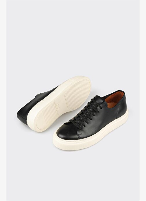 Elle Siyah Erkek Deri Sneaker ACUNA-1 - Görsel 6