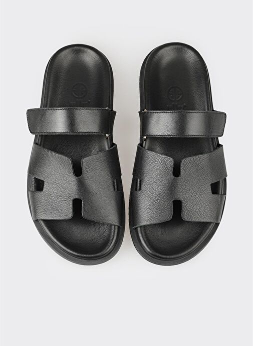 Siyah Kadın Düz Terlik - Görsel 5