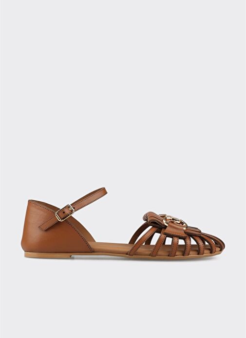 Taba Deri Kadın Günlük Ayakkabı - Görsel 2