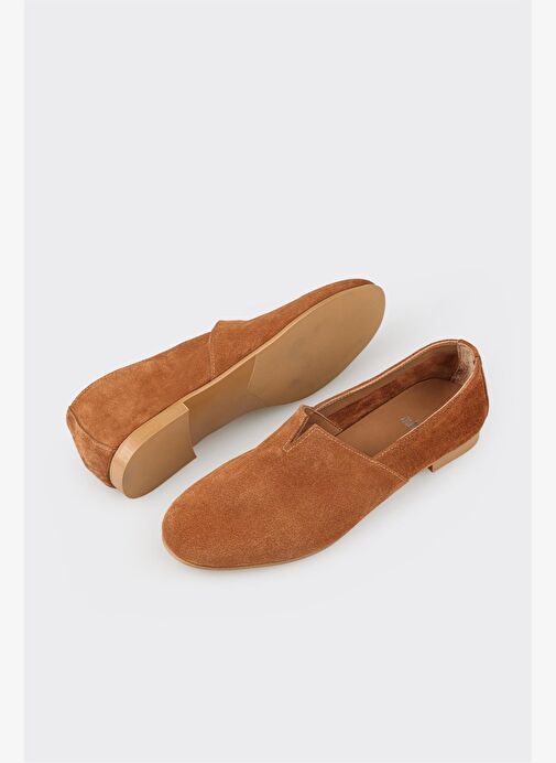 Taba Deri Kadın Günlük Ayakkabı - Görsel 7