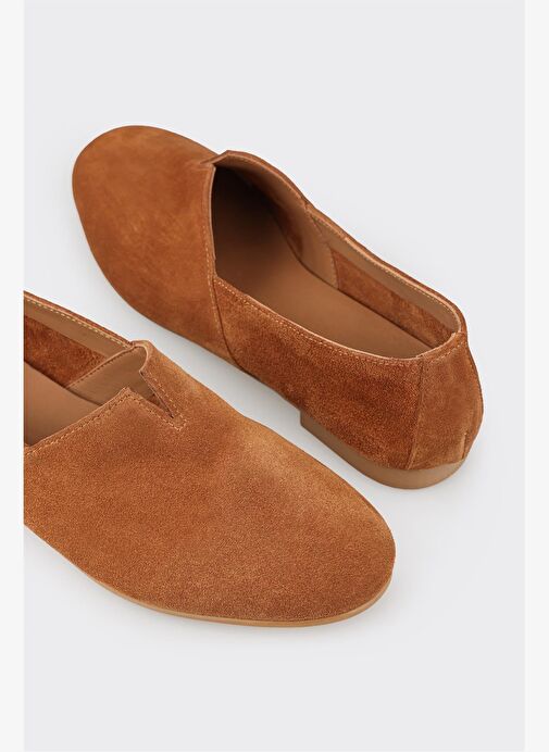 Taba Deri Kadın Günlük Ayakkabı - Görsel 10