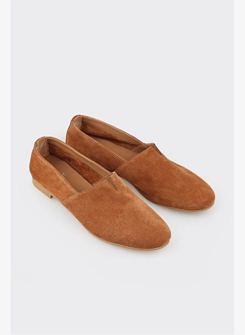 Taba Deri Kadın Günlük Ayakkabı - Görsel 4