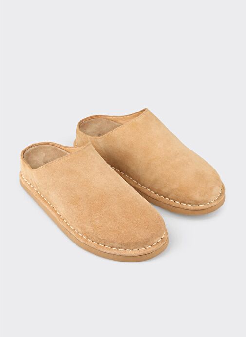 Naturel Deri Kadın Terlik - Görsel 3