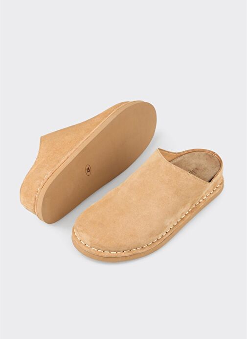 Naturel Deri Kadın Terlik - Görsel 4