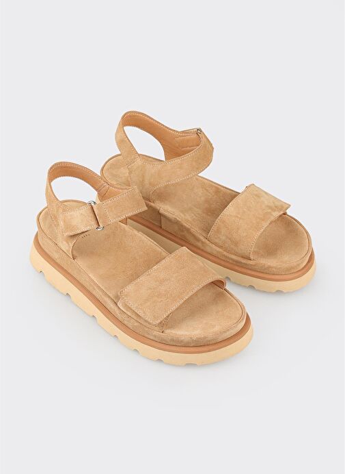 Naturel Deri Kadın Sandalet - Görsel 3