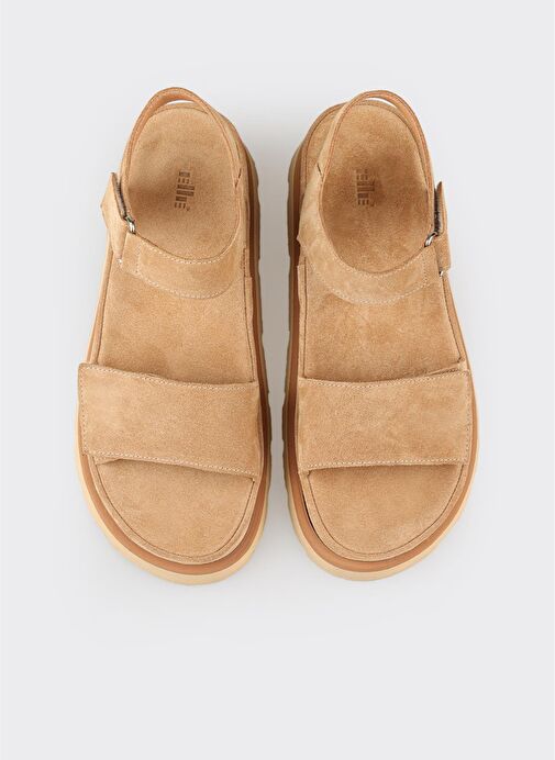 Naturel Deri Kadın Sandalet - Görsel 5