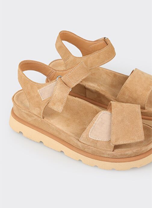 Naturel Deri Kadın Sandalet - Görsel 6